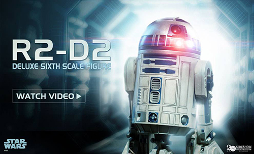 star wars sideshow collectibles R2-D2 Sixth Scale Figure preview video