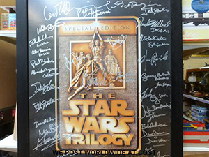 star wars auction ventes aux enchres affiches poster edition special 47 sign george lucas alec guiness harrison ford
