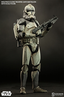 star wars sideshow collectibles wolf pack clone trooper sixth scale figure the clone wars