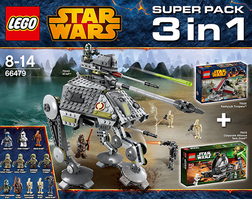 star wars lego at-ap pack 3 in 1