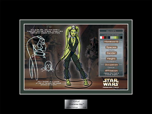 star wars acme achives sdcc exclusive oola character key