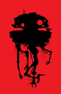 Star Wars Probe Droid on Hoth Poster