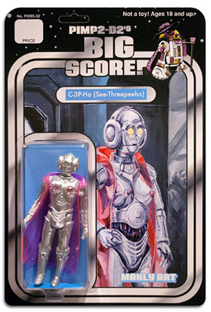 star wars manly art san diego comic con C-3P-HO action figure