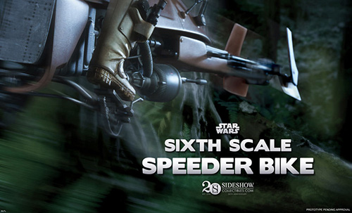 star wars sideshow collectibles speeder bike biker scout sixth scale figure teaser