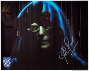 star wars official pix clive revill dedicace authographe first time emperor
