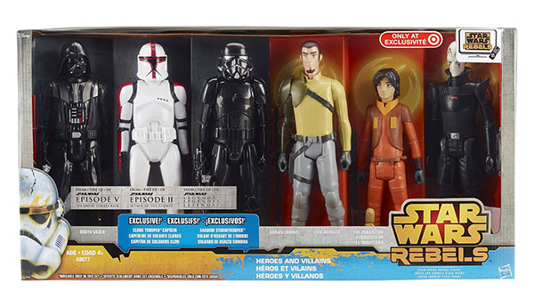 star wars hasbro 12 inch action figure mega pack star wars rebels darth vader stomtrooper clone trooperexclu target
