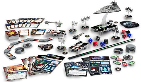 star wars fantasy flight game armada set star destroyer mini spaceship