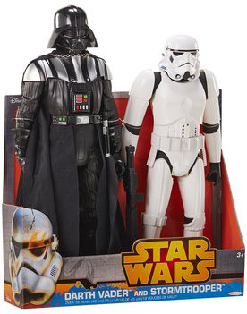 Star Wars jakks pacific 2-packs darth vader et stormtrooper 20 inch