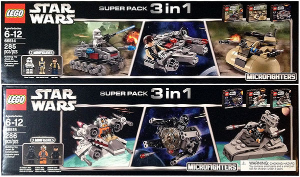 star wars LEGO microfighter surper pack 3 in 1