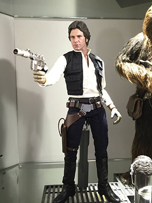 star wars hottoys han solo chewbacca display