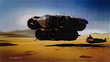 star wars episode VII Concept art millenium Falcon AT-AT Tatooine desert set stormtrooper tie fighter doug chang darth vader