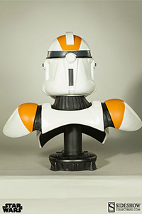 star wars sideshow collectibles ventes aux enchres life size buste shock trooper Clone trooper 212th life size buste TC-14