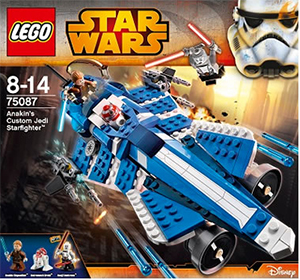 star wars LEGO wave 1 2015 microfighter arc-170 halfire droid anakin skywalker starfighter blue