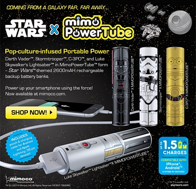 Star Wars Mimoco Power Tube