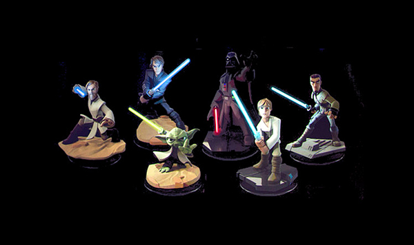 Star Wars Disney Infinity Figurine lightsaber Darth Vader luke SKywalker Star Wars Rebels