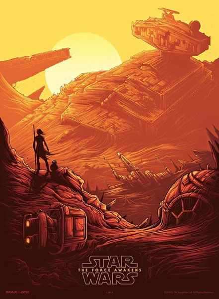 Star Wars The Force Awakens AMC Exclusive poster IMAX