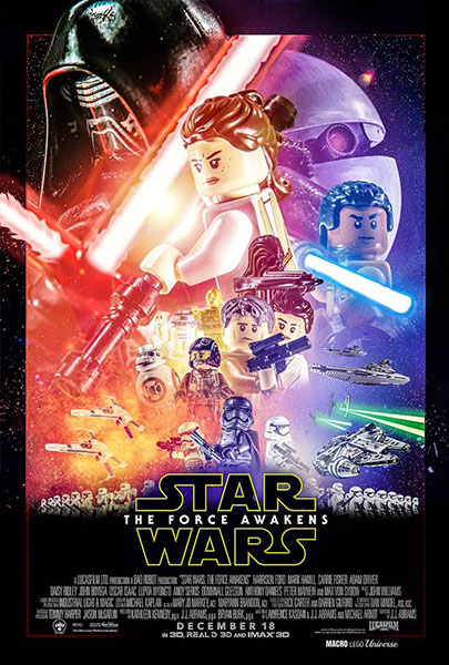 Star Wars LEGO poster the force awakens LEGO movie poster