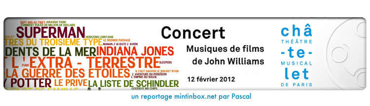 Concert Musiques de films de John Williams